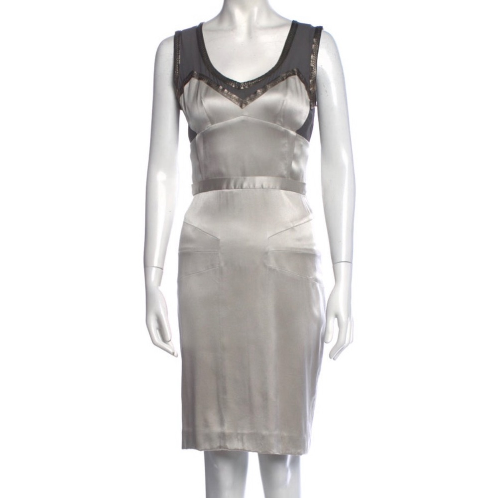 Dolce Gabanna Silver cocktail dress